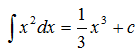 Integration of a quadratic term