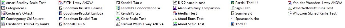 TANAGRA nonparametric statistics components