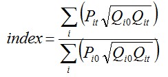 Walsh index formula